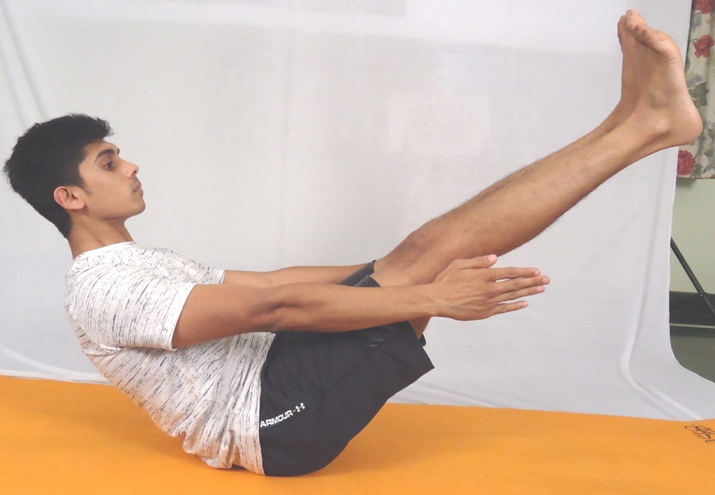 Yoga Workout for Core (Stomach) Day #1: Paripurna Navasana / Full Boat Pose  [Steps] — Steemit
